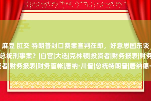 麻豆 肛交 特朗普封口费案宣判在即，好意思国东谈主是否防卫史上首个总统刑事案？|白宫|大选|克林顿|投资者|财务报表|财务管帐|唐纳·川普|总统特朗普|唐纳德·特朗普